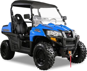 Blue Black Utility A T V PNG image