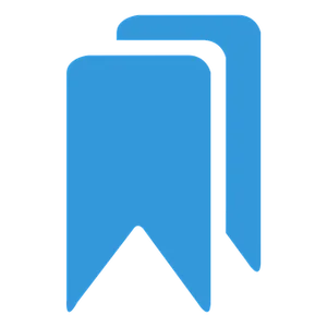 Blue Bookmark Icon