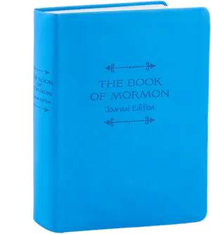 Blue Bookof Mormon Journal Edition PNG image