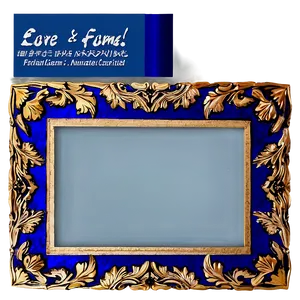 Blue Border Frame For Certificate Png 06202024 PNG image