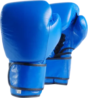 Blue Boxing Gloves Pair PNG image