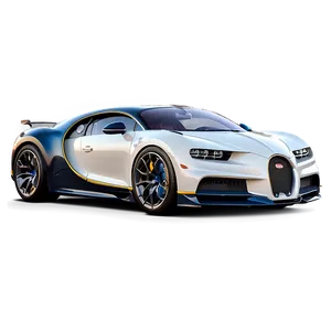 Blue Bugatti Chiron PNG Mxd