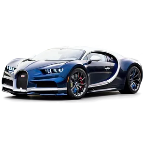 Blue Bugatti Chiron PNG Qcf