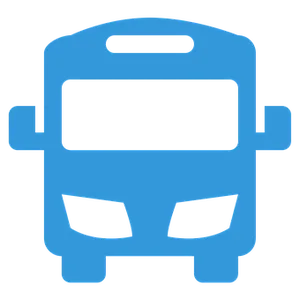Blue Bus Icon