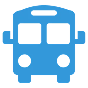 Blue Bus Icon