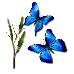 Blue Butterflies Background PNG Orp71 PNG