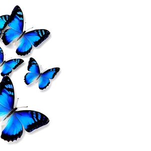 Blue Butterflies Design PNG Uyx60 PNG
