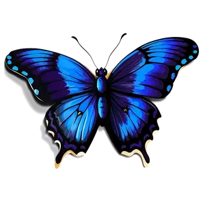 Blue Butterflies Vector PNG Abm PNG