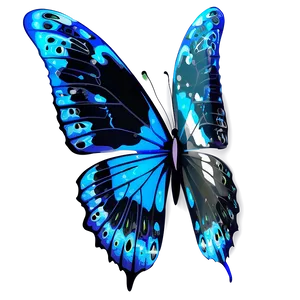Blue Butterfly Clipart Png Cdu23 PNG image