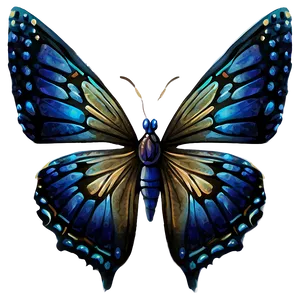 Blue Butterfly Illustration Png Hhp PNG image