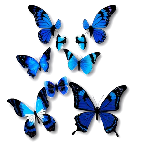 Blue Butterfly Pattern Png 70 PNG image