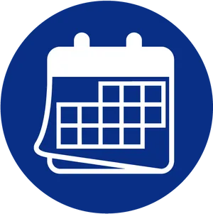 Blue Calendar Icon Clipart PNG image