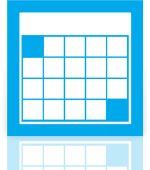 Blue Calendar Icon PNG image
