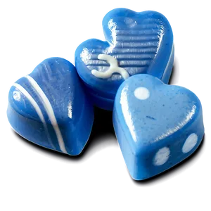 Blue Candy Hearts PNG Urr93