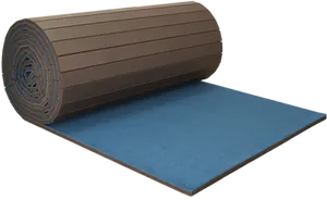 Blue Carpet Roll Isolated Background