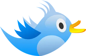 Blue_ Cartoon_ Bird_ Vector