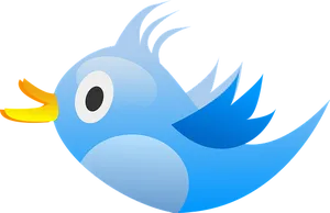 Blue_ Cartoon_ Bird_ Vector