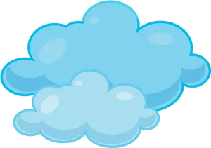 Blue Cartoon Clouds Clipart PNG