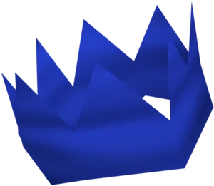 Blue Cartoon Crown Graphic
