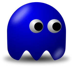 Blue Cartoon Ghost Graphic PNG image