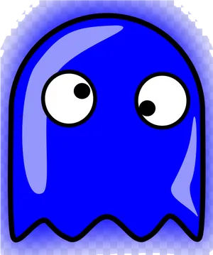 Blue Cartoon Ghost PNG image