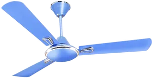 Blue Ceiling Fan Isolated PNG image