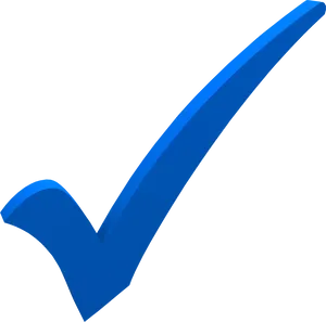Blue Check Mark Graphic