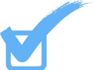 Blue Check Mark Graphic