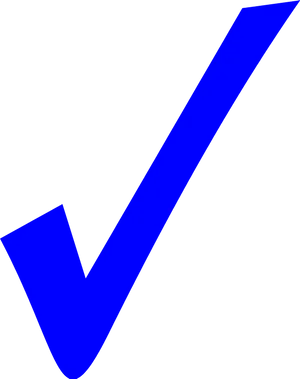Blue Check Mark Symbol.png PNG image