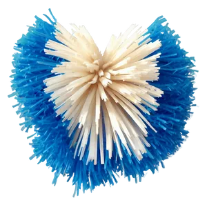 Blue Cheer Pom Poms Png 06282024 PNG image