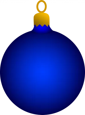 Blue Christmas Ornament Clipart PNG image