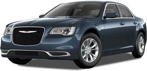 Blue Chrysler300 Sedan Profile PNG