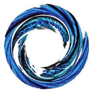 Blue Circle Swirl Png 05252024 PNG image