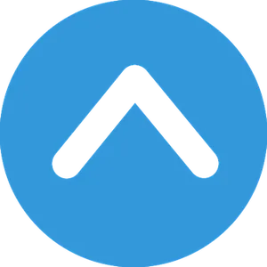 Blue Circle Up Arrow Icon