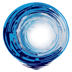 Blue Circle With Glitch Effect Png 37 PNG image