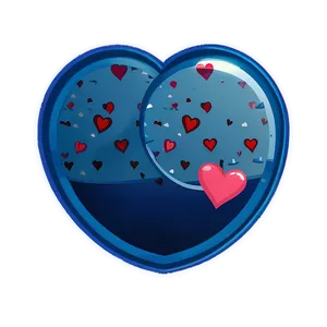 Blue Circle With Heart PNG Yvr