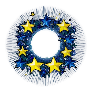 Blue Circle With Stars Png Yhq PNG image