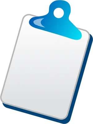 Blue Clip Clipboard Vector PNG image