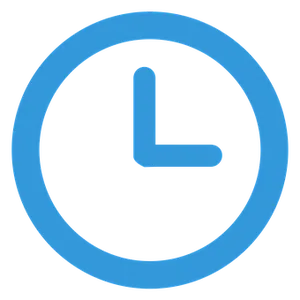 Blue Clock Icon