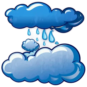 Blue Clouds Vector PNG 96