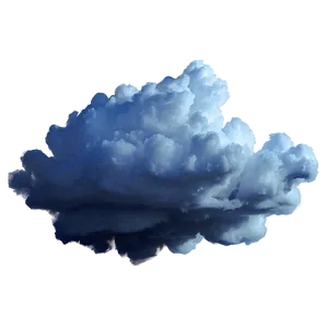 Blue Clouds With Lightning PNG 38
