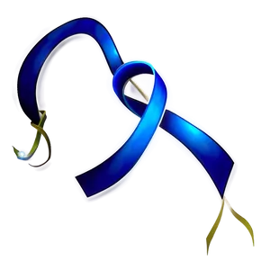 Blue Colon Cancer Ribbon Png 06292024 PNG image