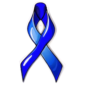 Blue Colon Cancer Ribbon Png 06292024 PNG image