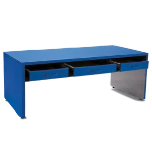 Blue Computer Desk PNG Jft