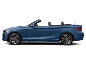 Blue Convertible Sports Car PNG image