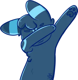 Blue Creature Dabbing