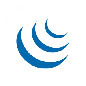 Blue Crescent Design PNG image