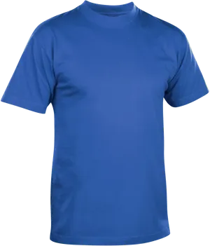 Blue Crew Neck T Shirt PNG image