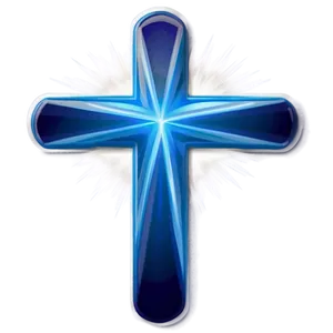 Blue Cross D PNG image