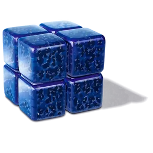 Blue Cube PNG 16